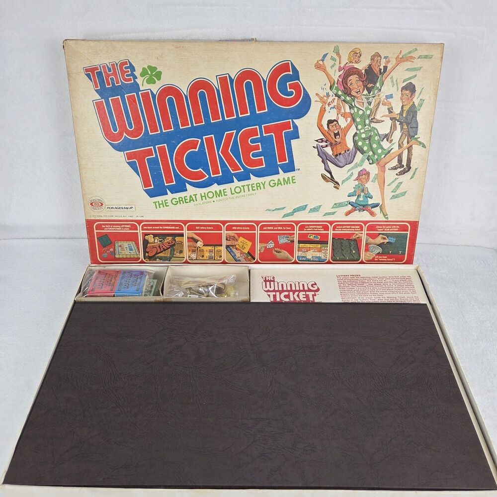 Vintage 1977 The Winning Ticket Home Lottery Board Game Ideal Complete Nice - Picture 2 of 16